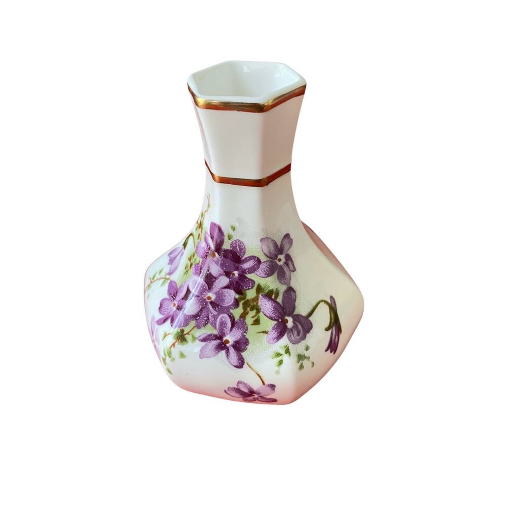 Hammersley Victorian Violets bone china sugar shaker